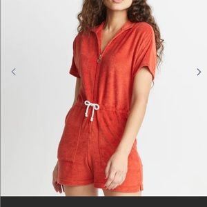 WHITE Marine Layer terry romper. Large